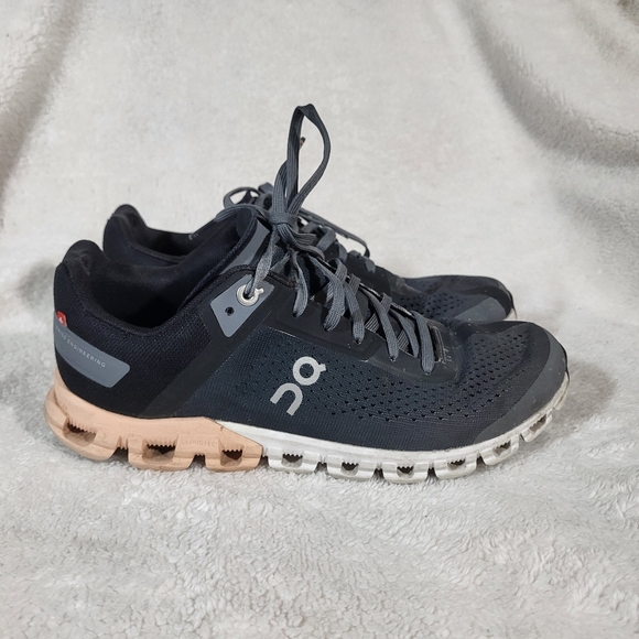 On Cloud CloudFlow Running Womens 7 Rock/Rose Sneakers Lightweight Training - Picture 3 of 11